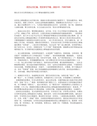 镇长在全市自然资源会议上关于耕地问题的发言材料.docx