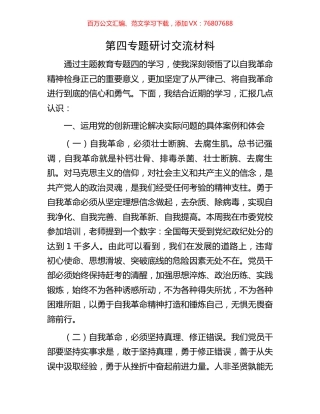 第四专题研讨交流材料.docx