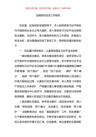 法院院长述法工作报告（述职）.docx