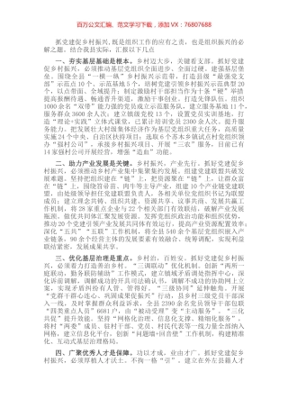 抓党建促乡村振兴座谈会发言提纲.docx
