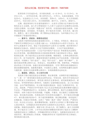 某法院班子运行情况报告.docx