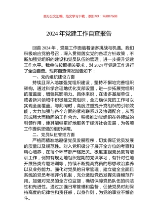 2024年党建工作自查报告.docx