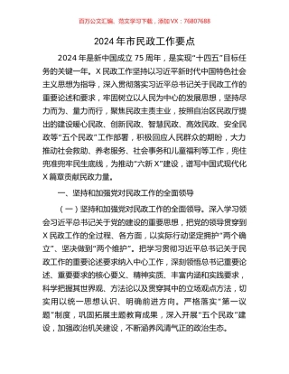 2024年市民政工作要点.docx