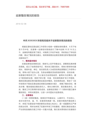 巡察整改情况的报告.docx