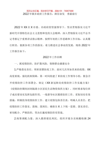 2022年镇乡政府工作报告：踔厉奋发 勇毅前行.docx