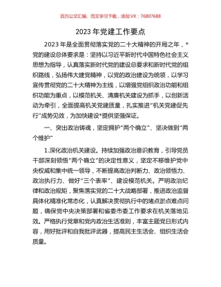 2023年党建工作要点.docx