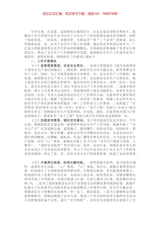 X镇2021年上半年安全生产工作情况汇报​​​​​​.docx