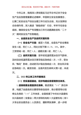 县应急管理局2022年工作总结和2023年工作思路.docx