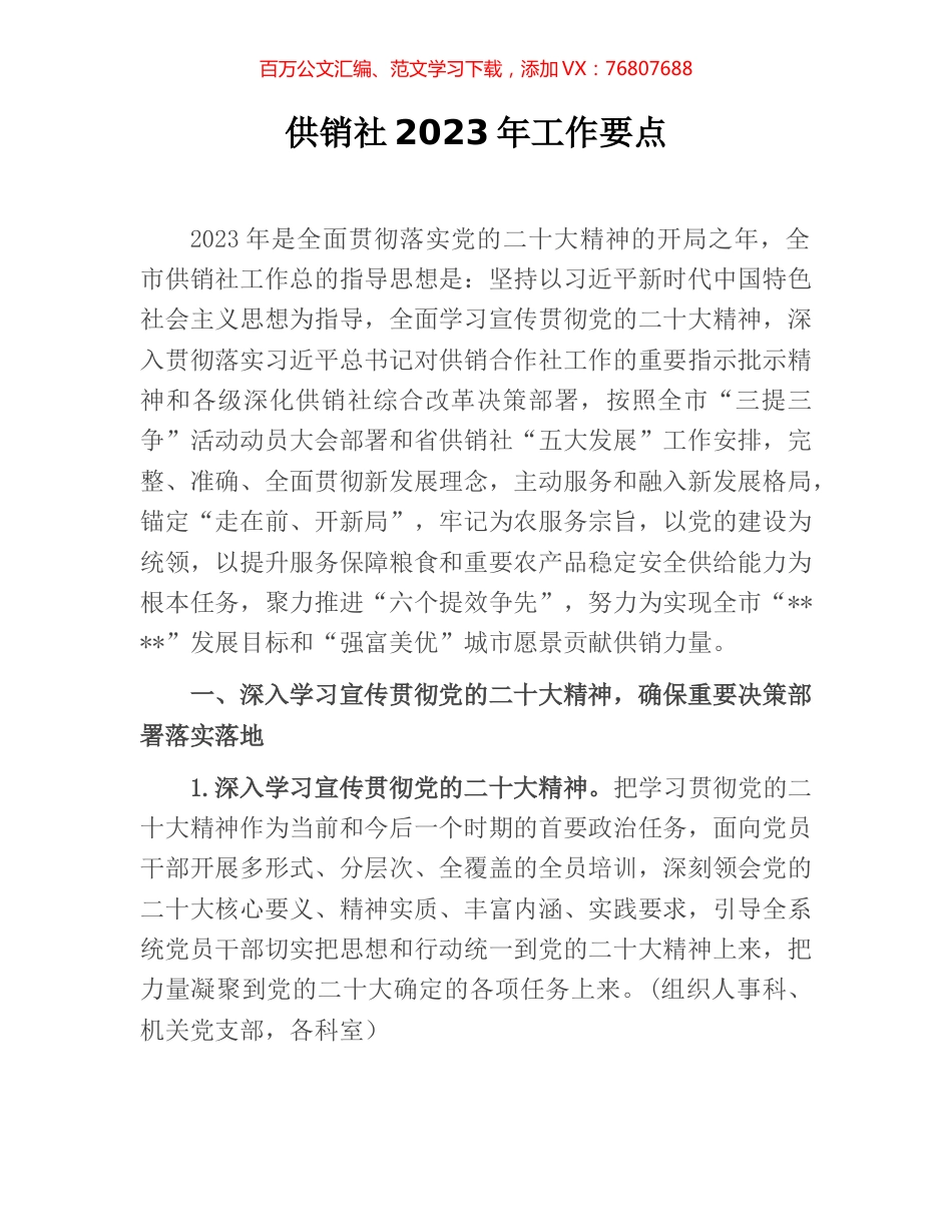 供销社2023年工作要点.docx_第1页