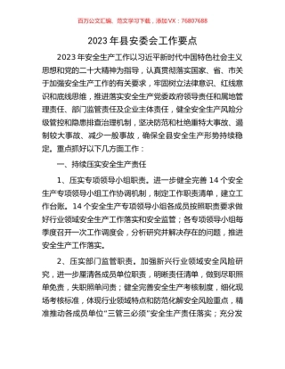 2023年县安委会工作要点.docx