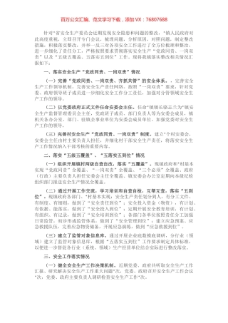 镇安全生产问题整改情况汇报.docx