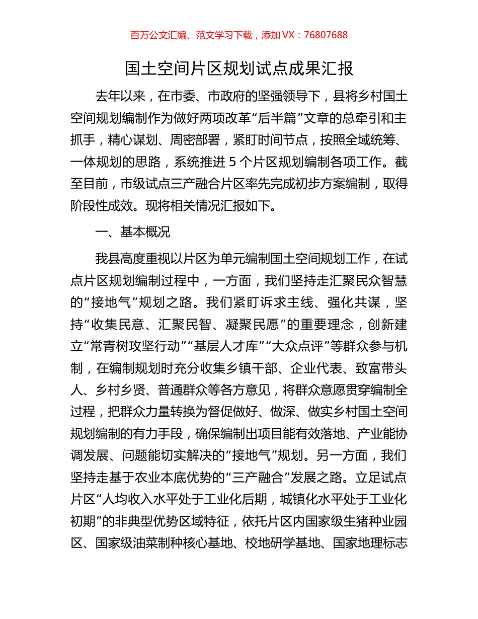 国土空间片区规划试点成果汇报.docx_第1页