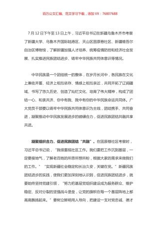 学习总书记新疆考察心得体会之五.docx
