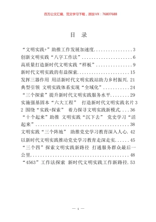 新时代文明实践经验交流材料汇编（20篇）.docx