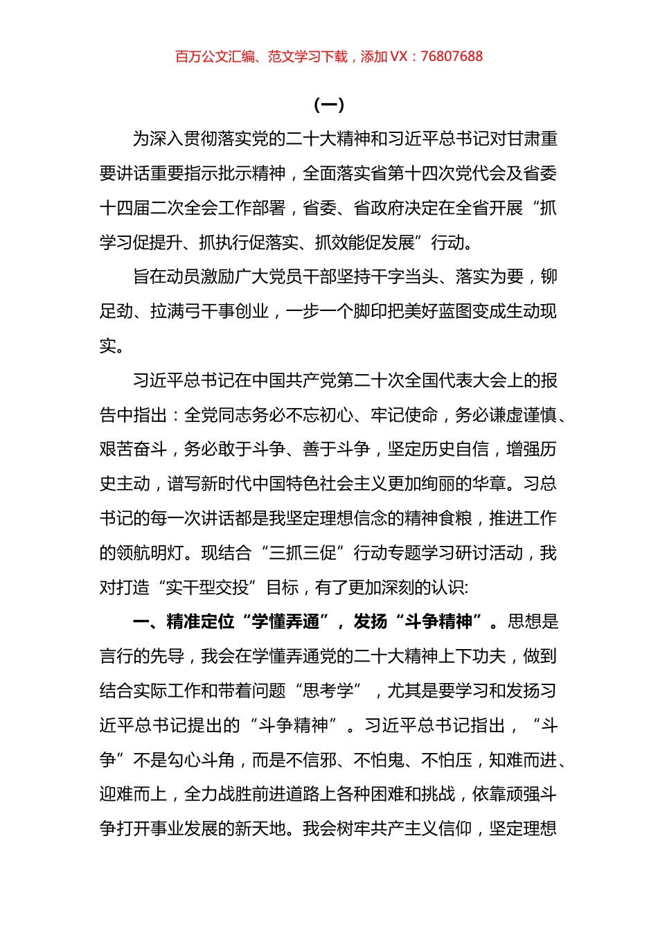 开展“三抓三促”（抓学习促提升、抓执行促落实、抓效能促发展）行动专题研讨心得发言材料汇编.docx_第1页