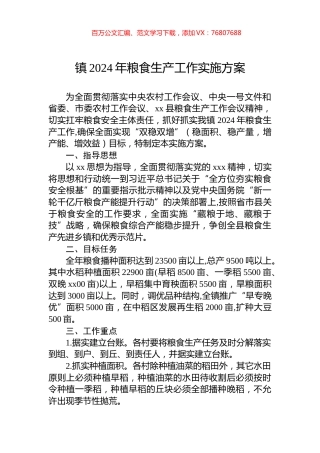 镇2024年粮食生产工作实施方案.docx