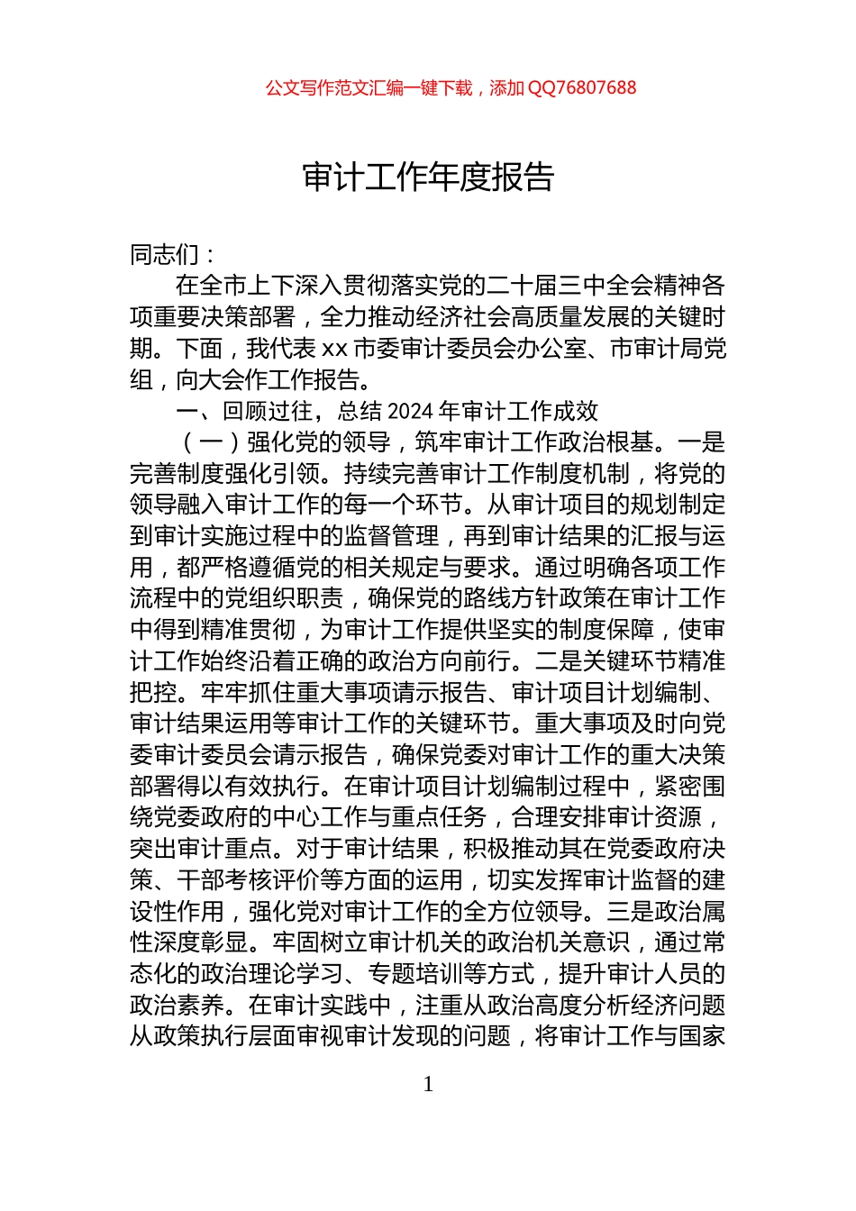 审计工作年度报告_第1页