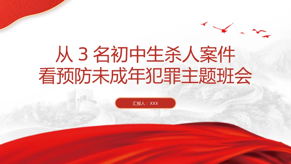 （2024.07.08）预防未成年犯罪主题班会ppt_第1页